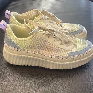 Pastel Woven Sneakers Lucky Step Size 8 Like New
